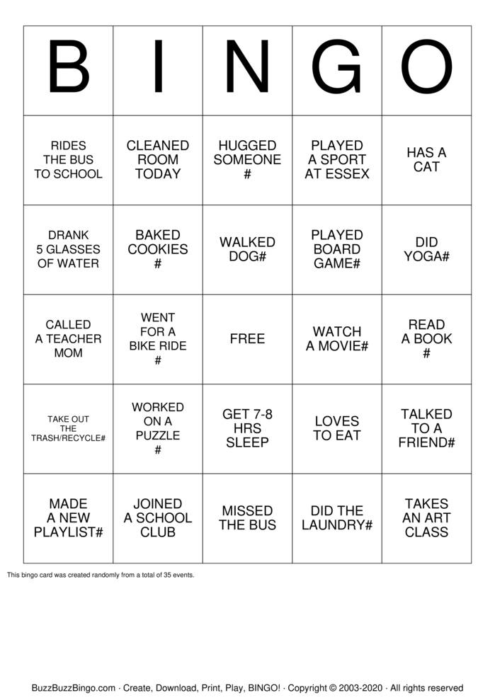 bingo game